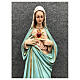 Imagem Sagrado Coração de Maria resina pintada 30 cm s2