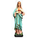 Estatua Virgen Corazón Inmaculado de María 40 cm resina pintada s1