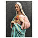 Estatua Virgen Corazón Inmaculado de María 40 cm resina pintada s6