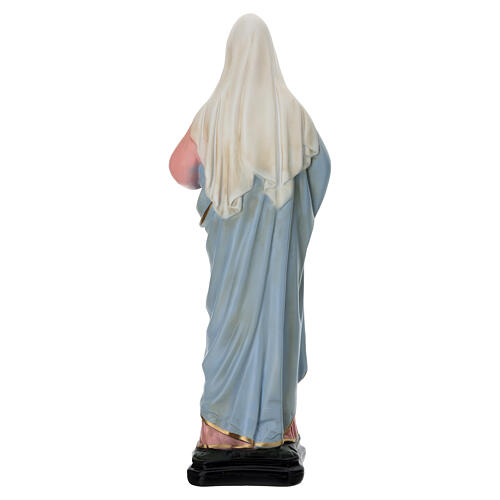Imagem Sagrado Coração de Maria 40 cm resina pintada 5