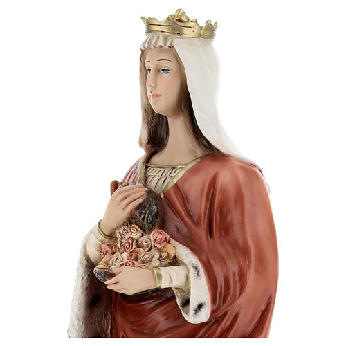 Saint Elisabeth, painted resin statue, 40 cm 2