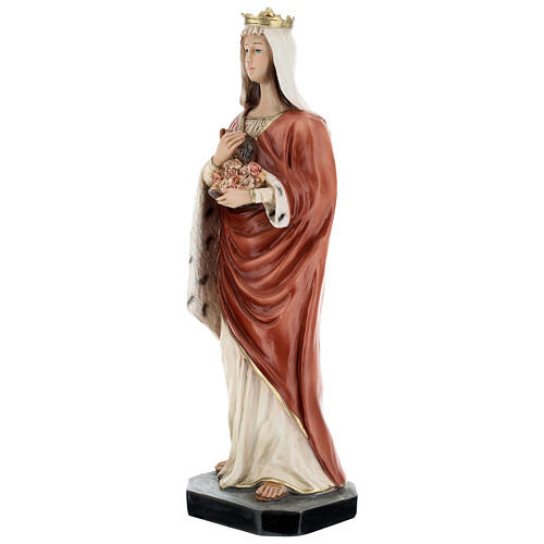 Saint Elisabeth, painted resin statue, 40 cm 3