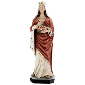 Statua Sant'Elisabetta 40 cm resina dipinta