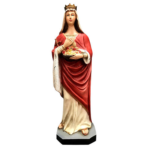 Statua Sant'Elisabetta 40 cm resina dipinta 1