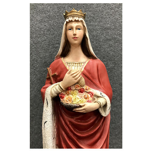 Statua Sant'Elisabetta 40 cm resina dipinta 2