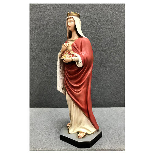 Statua Sant'Elisabetta 40 cm resina dipinta 3