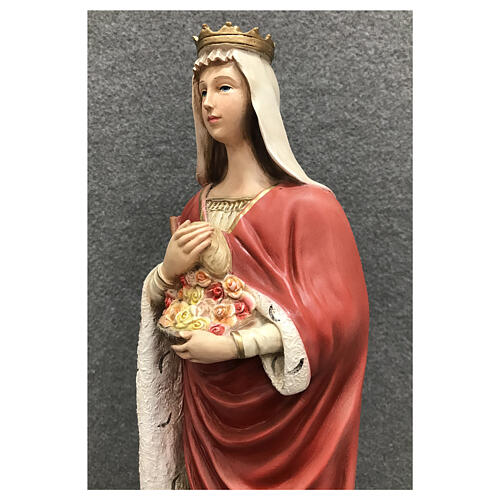 Statua Sant'Elisabetta 40 cm resina dipinta 6