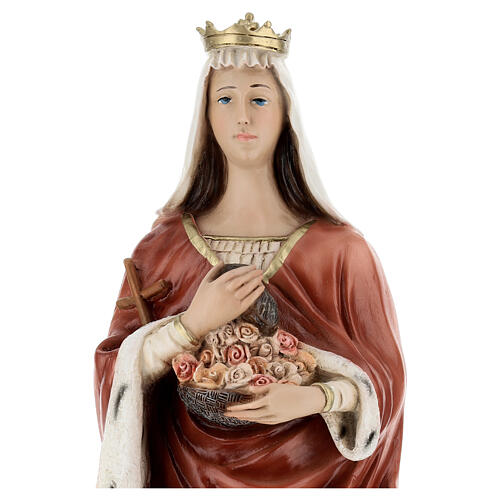 St Elizabeth of Hungary statue 40 cm painted resin 4