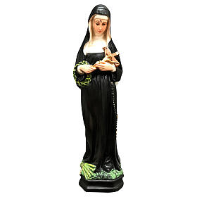 Saint Rita, painted resin statue, 30 cm