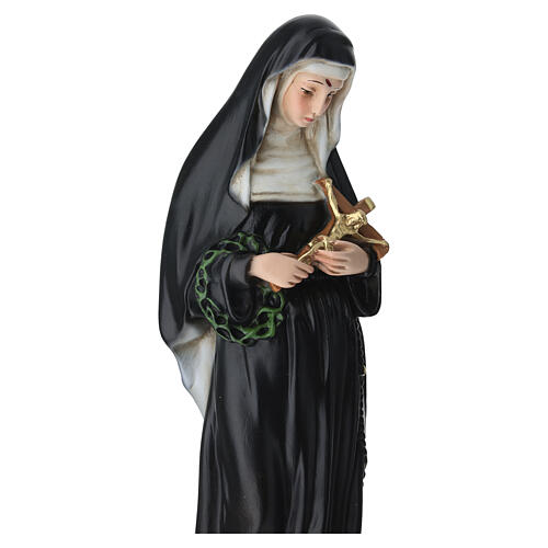 Statua Santa Rita 30 cm resina dipinta 3