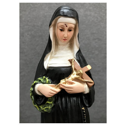 Statue of St Rita 30 cm in painted resin 2