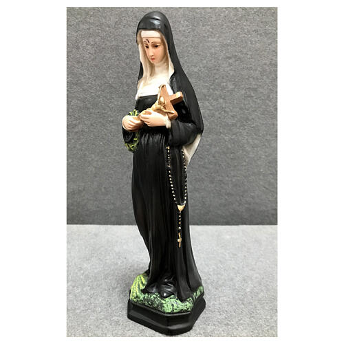 Statue of St Rita 30 cm in painted resin 3