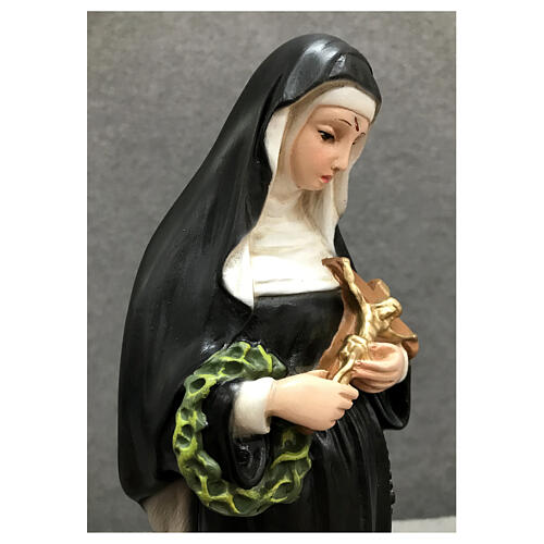 Statue of St Rita 30 cm in painted resin 4