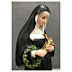 Statue of St Rita 30 cm in painted resin s4