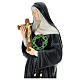 Saint Rita with a crown of thorns, painted resin statue, 40 cm s4