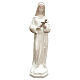 Estatua Santa Rita 60 cm resina blanco exterior s1