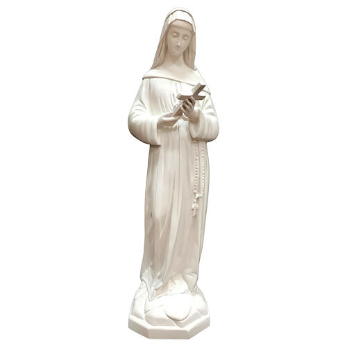 Statue Sainte Rita 60 cm résine blanche EXTÉRIEUR 1