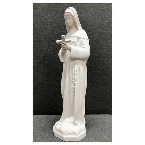 Statue Sainte Rita 60 cm résine blanche EXTÉRIEUR 3