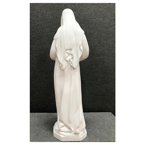 Statue Sainte Rita 60 cm résine blanche EXTÉRIEUR 7