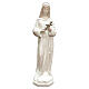 Statue Sainte Rita 60 cm résine blanche EXTÉRIEUR s1