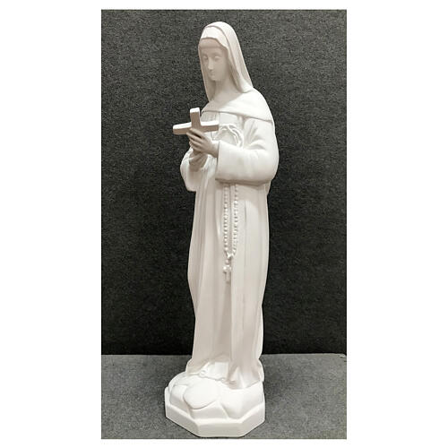 Saint Rita statue 60 cm white resin OUTDOORS 3