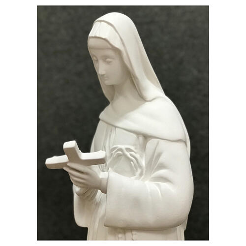 Saint Rita statue 60 cm white resin OUTDOORS 6