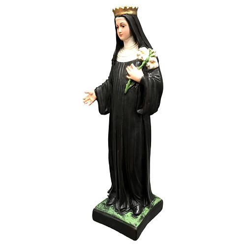 Statue of Saint Patricia, 12 in, painted resin 3