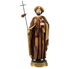 Saint James the Great, painted resin statue, 40 cm