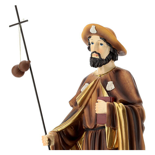 Figura Święty Jakub Większy Apostoł 40 cm żywica malowana 4