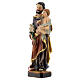 St Joseph statue with Child lily 12 cm in resin s3