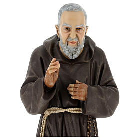 Saint Pio's statue, 60 cm, painted resin