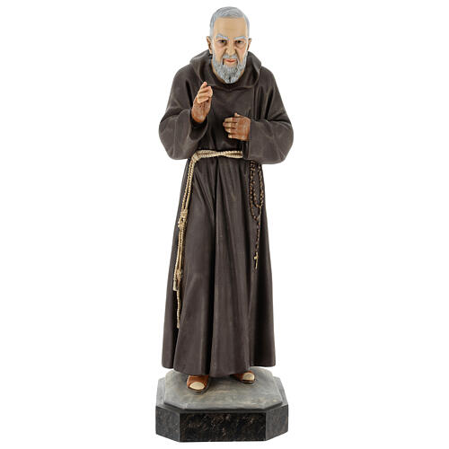 Saint Pio's statue, 60 cm, painted resin 1