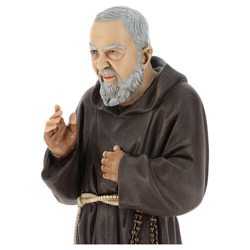 Saint Pio's statue, 60 cm, painted resin 4