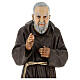 Statue Saint Pio 60 cm colorée en résine s2
