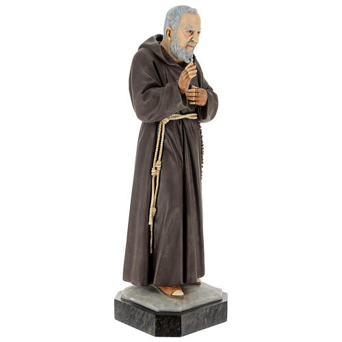 St Pio statue in colored resin 60 cm 5