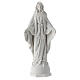 Estatua Virgen Milagrosa resina blanca 16 cm s1
