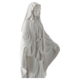 Statue Vierge Miraculeuse résine blanche 16 cm