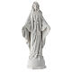 Statua Madonna Miracolosa resina bianca 16 cm s1