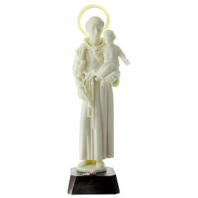 Fluorescent statue of Saint Anthony, PVC, 25 cm