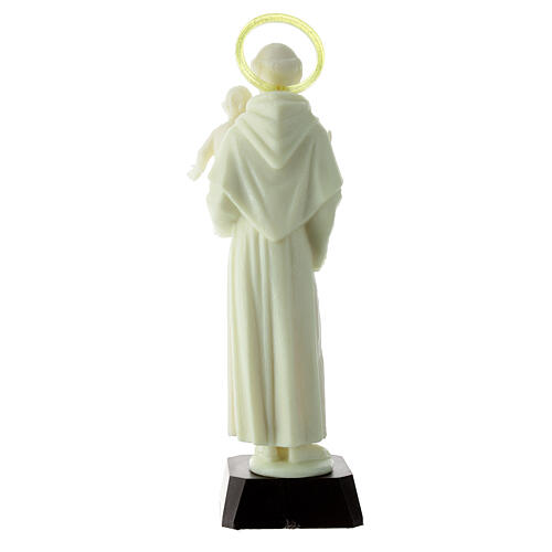 Fluorescent statue of Saint Anthony, PVC, 25 cm 4