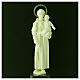 Fluorescent statue of Saint Anthony, PVC, 25 cm s2