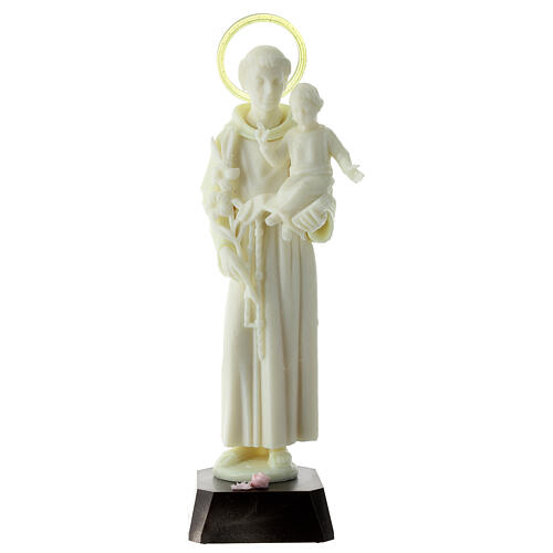 Statue Saint Antoine fluorescente PVC 25 cm 1