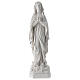 White resin statue of Our Lady of Lourdes 18 cm s1