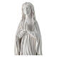 White resin statue of Our Lady of Lourdes 18 cm s2