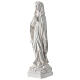 White resin statue of Our Lady of Lourdes 18 cm s3