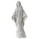 White resin statue of Our Lady of the Miraculous Medal 12 cm s1