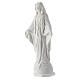 Estatua Virgen Milagrosa resina blanca 12 cm s2