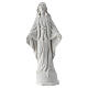 Statua Madonna Miracolosa resina bianca 12 cm s1