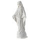 Statua Madonna Miracolosa resina bianca 12 cm s2