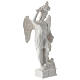 White resin statue of Saint Michael 18 cm s4